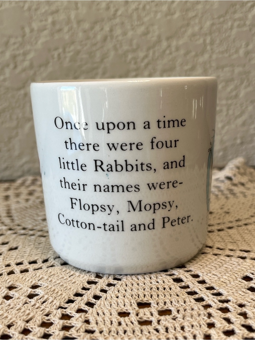 Vintage 1991 Wedgwood Peter Rabbit Mug • Beatrix Potter • Made in England